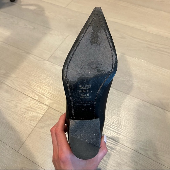 Anine Bing Sky Leather Ankle Boots Black Size EU40 - Picture 11 of 12